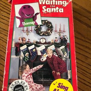 Barney 1990 Waiting for Santa VHS tape